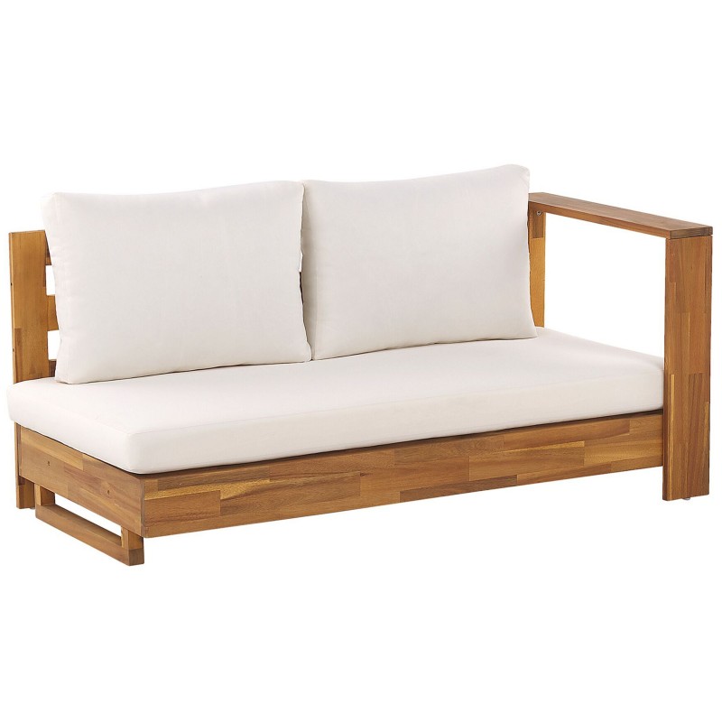 Narożnik ogrodowy dla 5 osób MARETTIMO Lewostronny Certyfikowane drewno akacjowe Brązowy