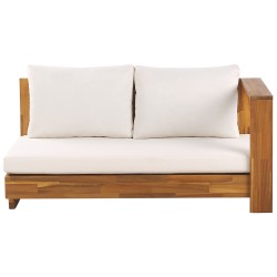 Narożnik ogrodowy dla 5 osób MARETTIMO Lewostronny Certyfikowane drewno akacjowe Brązowy