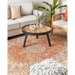 Dywan bawełniany 160 x 230 cm pomarańczowy HAYAT