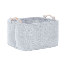 Zestaw 3 koszy BAYSAI Filc Jasnoszary