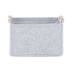 Zestaw 3 koszy BAYSAI Filc Jasnoszary