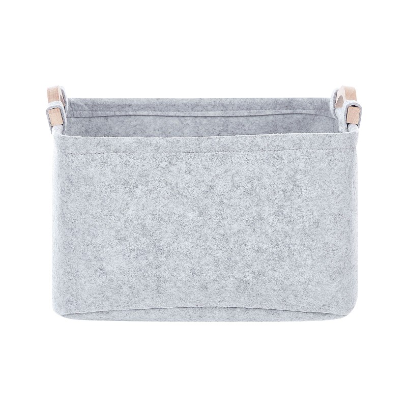 Zestaw 3 koszy BAYSAI Filc Jasnoszary