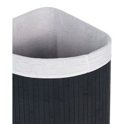 Kosz bambusowy z pokrywą czarny MATARA