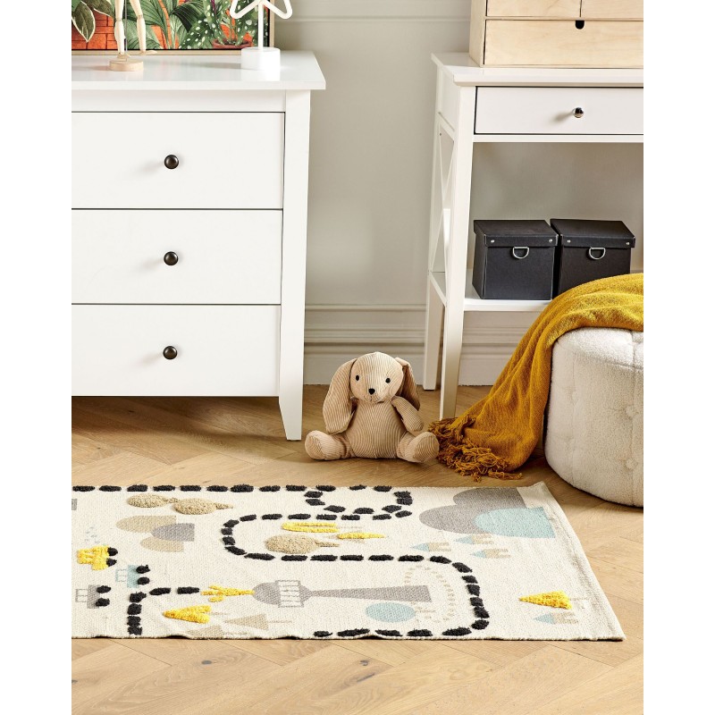 Dywan dziecięcy bawełniany 80 x 150 cm wielokolorowy SAZAK