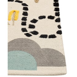 Dywan dziecięcy bawełniany 80 x 150 cm wielokolorowy SAZAK