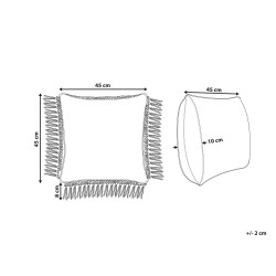 Poduszka dekoracyjna PALLIDA Bawełna 45 x 45 cm Niebieski Wzór kwiatowy