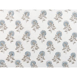 Poduszka dekoracyjna PALLIDA Bawełna 45 x 45 cm Niebieski Wzór kwiatowy