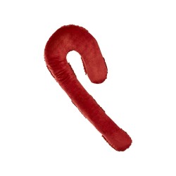 Zestaw 2 poduszek dekoracyjnych CANDY CANE Boucle 22 x 55 cm Czerwony Wzór świąteczny