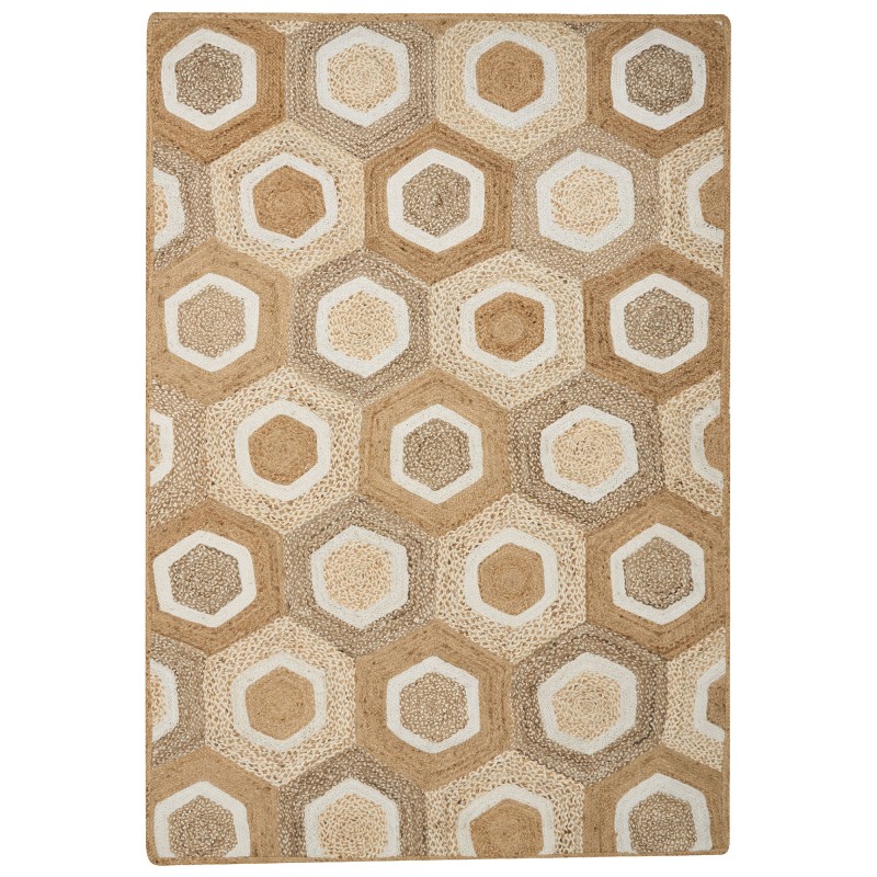 Dywan z juty 160 x 230 cm beżowy BASOREN