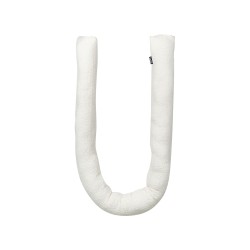 Zestaw 2 poduszek dekoracyjnych GLADIOLUS Boucle 172 x 14 cm Złamana biel Jednolity