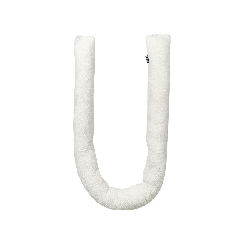 Zestaw 2 poduszek dekoracyjnych GLADIOLUS Boucle 172 x 14 cm Złamana biel Jednolity