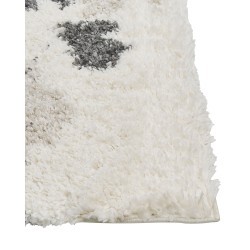Dywan shaggy 80 x 150 cm biało-szary GORIS