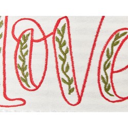 Zestaw 2 poduszek dekoracyjnych ALSINE Bawełna 30 x 50 cm Czerwony W paski