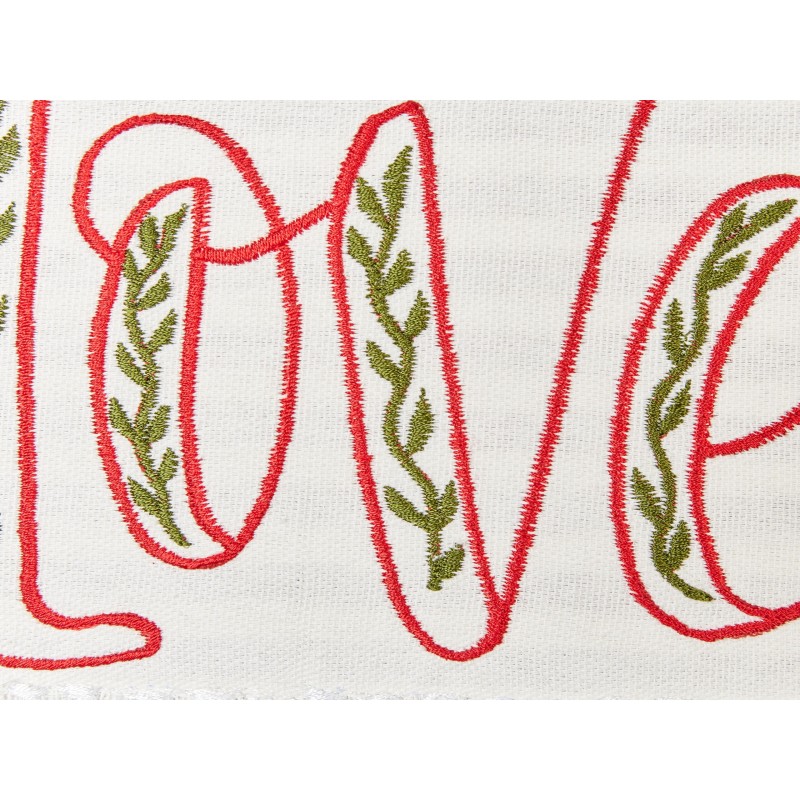 Zestaw 2 poduszek dekoracyjnych ALSINE Bawełna 30 x 50 cm Czerwony W paski