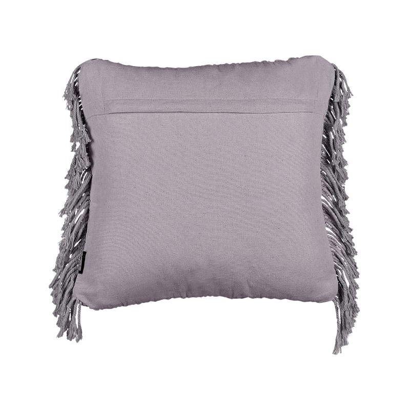 Zestaw 2 poduszek dekoracyjnych BESHAM Bawełna 45 x 45 cm Szary Wzór geometryczny