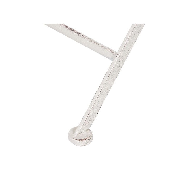 Stolik ogrodowy metalowy ø 70 cm biały SCAFA