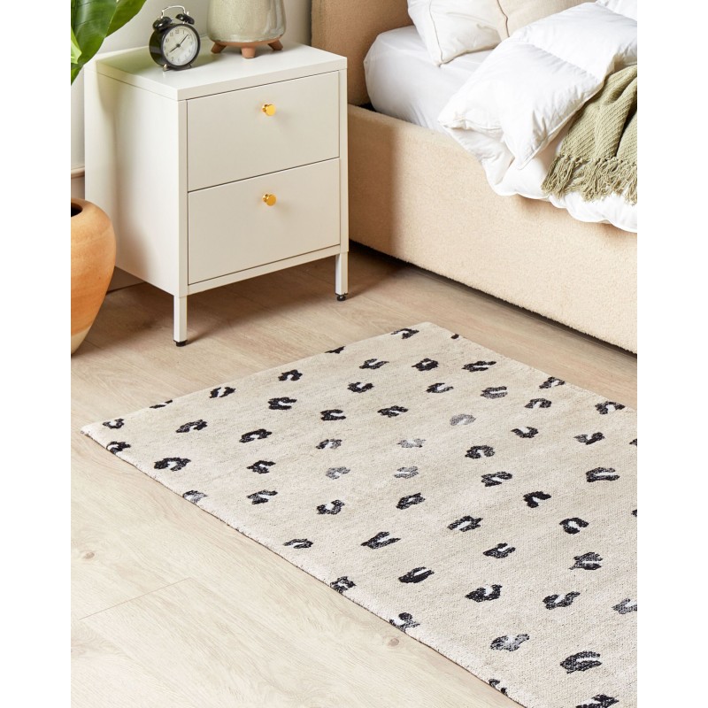 Dywan bawełniany 80 x 150 cm beżowy AFIS