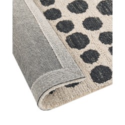 Dywan wełniany 140 x 200 cm beżowo-czarny HAVRAN