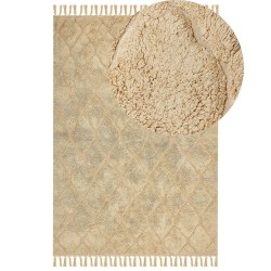 Dywan bawełniany 160 x 230 cm beżowy SANLIURFA