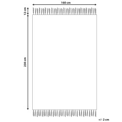 Dywan bawełniany 160 x 230 cm beżowy SANLIURFA
