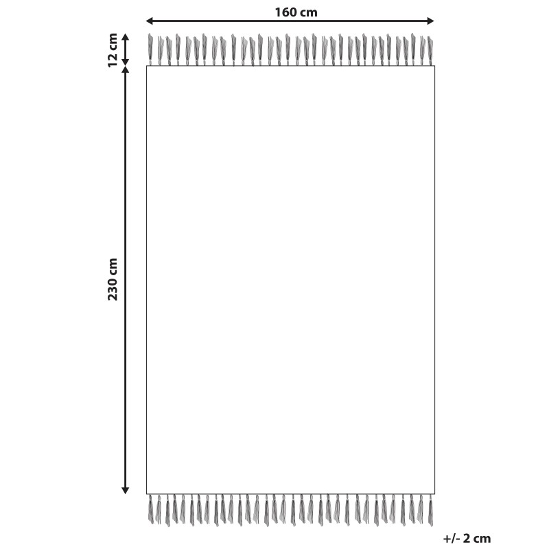 Dywan bawełniany 160 x 230 cm beżowy SANLIURFA