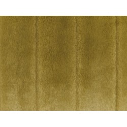 Zestaw 2 poduszek dekoracyjnych PUMILA Sztuczne futro 45 x 45 cm Oliwkowy W paski