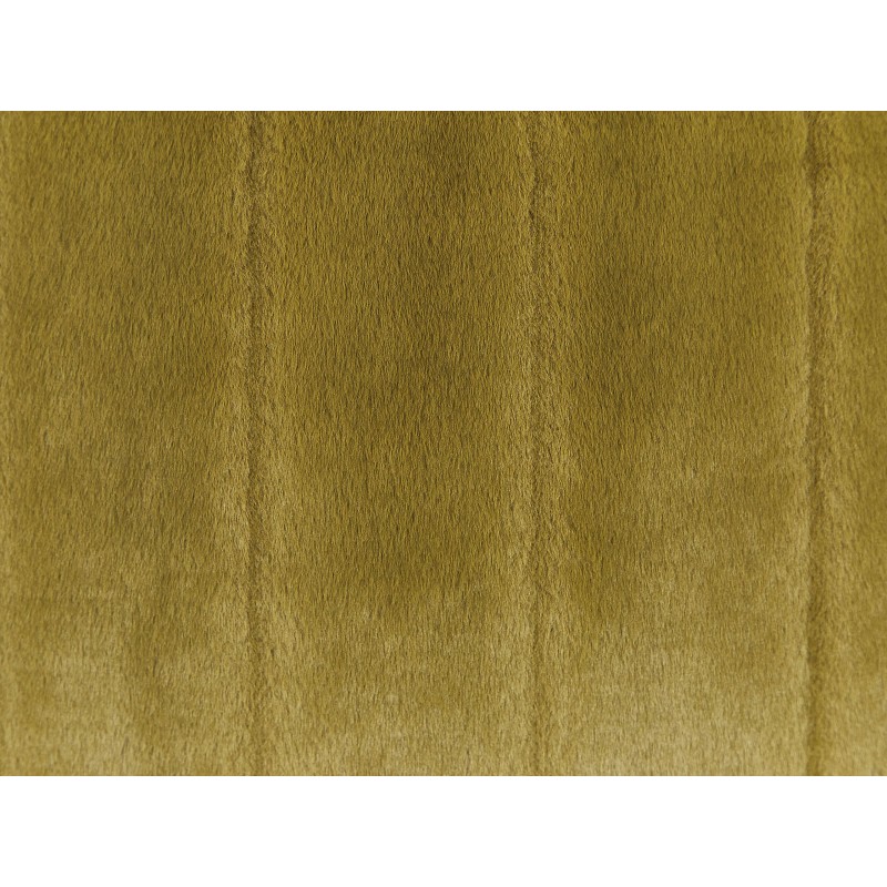 Zestaw 2 poduszek dekoracyjnych PUMILA Sztuczne futro 45 x 45 cm Oliwkowy W paski