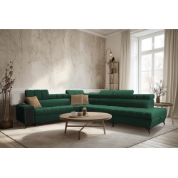 Venna XII corner sofa with a sleeping function and USB port - elegance and functionality in one!