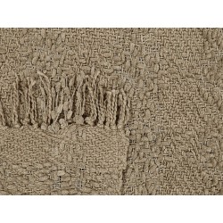 Koc VELLA Bawełna 200 x 220 cm Beżowoszary