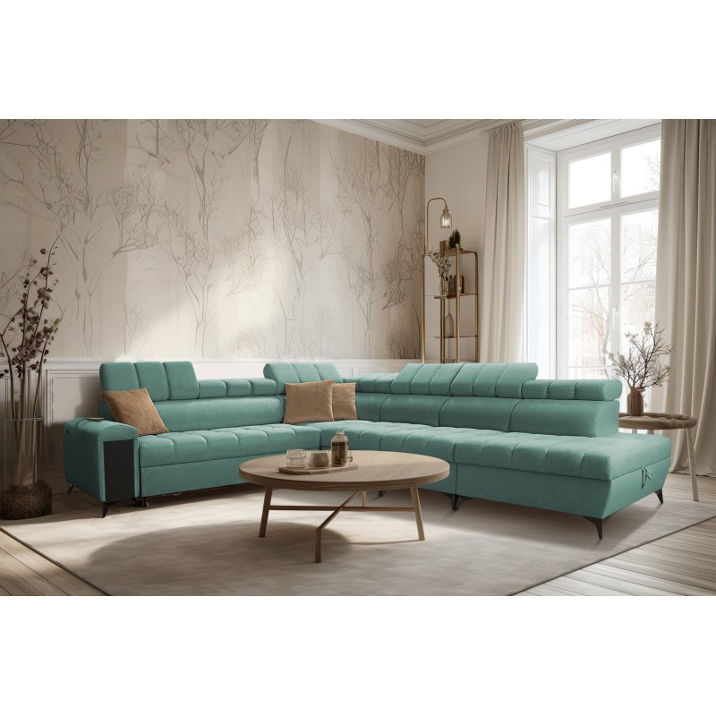 Ecksofa Venna XII mit Schlaffunktion und USB-Anschluss - Eleganz und Funktionalität in einem!