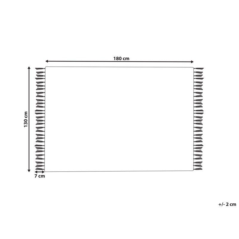 Koc HOSPET Bawełna 130 x 180 cm Szary