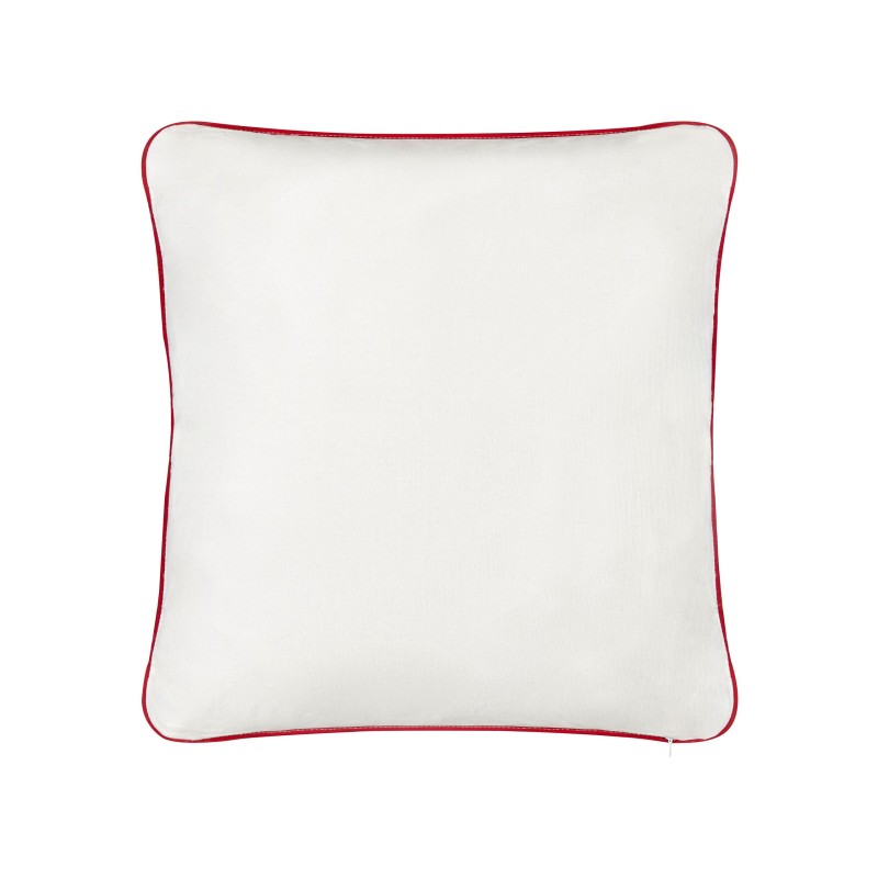 Zestaw 2 poduszek dekoracyjnych PERIWINKLE Bawełna 45 x 45 cm Biały W serca