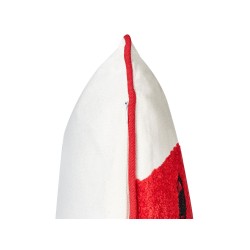 Zestaw 2 poduszek dekoracyjnych PERIWINKLE Bawełna 45 x 45 cm Biały W serca