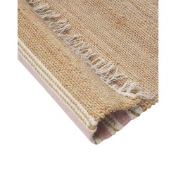 Dywan z juty 160 x 230 cm beżowo-różowy MIRZA