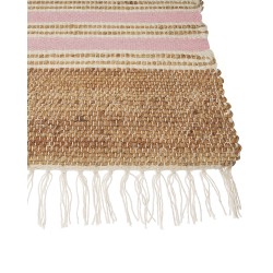 Dywan z juty 160 x 230 cm beżowo-różowy MIRZA