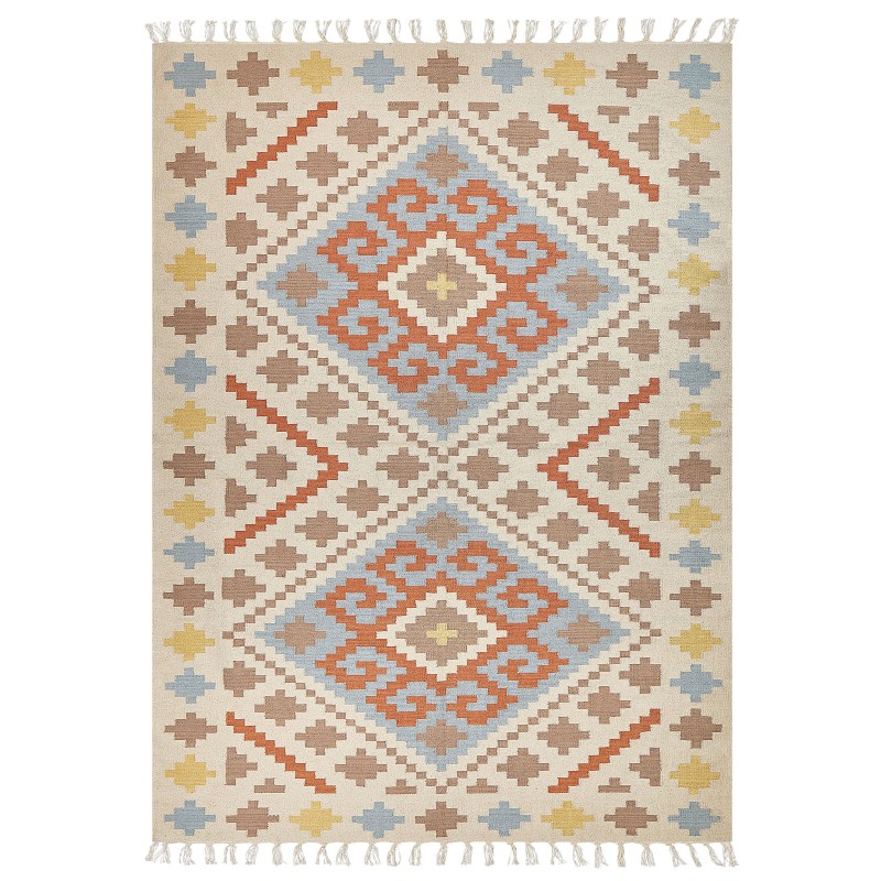 Dywan bawełniany kilim 200 x 300 cm wielokolorowy ATAN