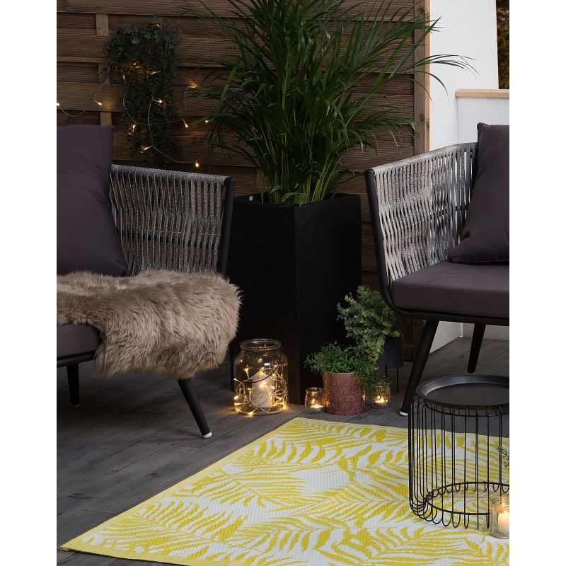 Dywan zewnętrzny 120 x 180 cm żółty KOTA