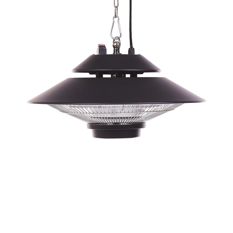 Promiennik na podczerwień wiszący MERAPI 1500 W Z pilotem Czarny