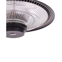 Promiennik na podczerwień wiszący MERAPI 1500 W Z pilotem Czarny