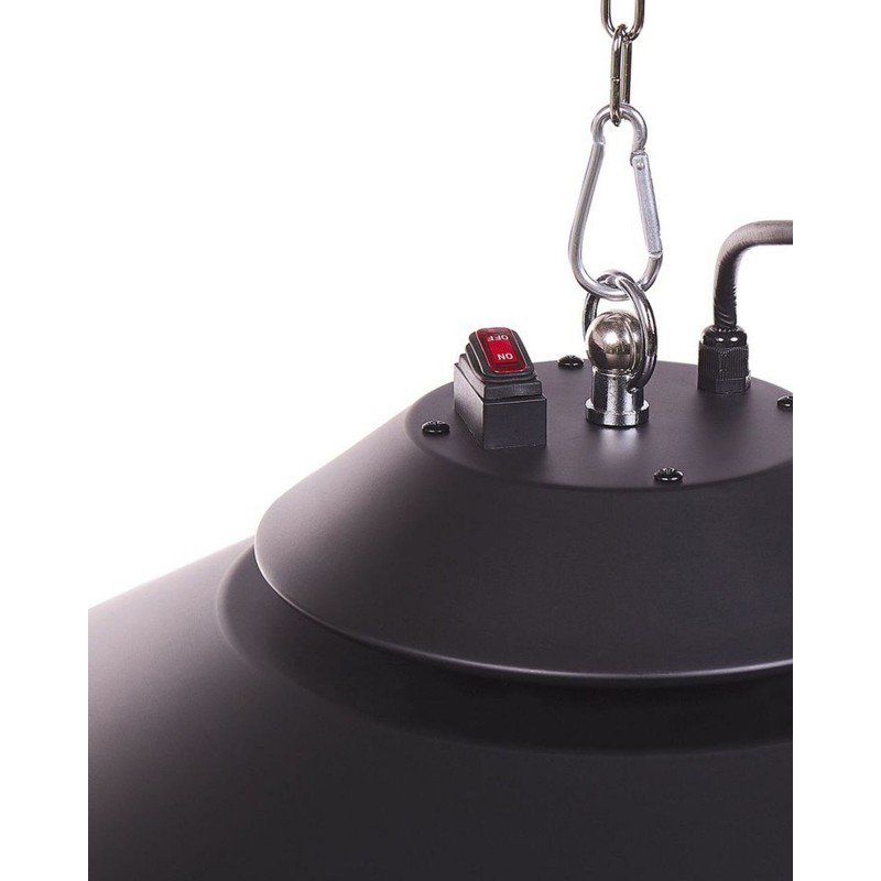 Promiennik na podczerwień wiszący MERAPI 1500 W Z pilotem Czarny