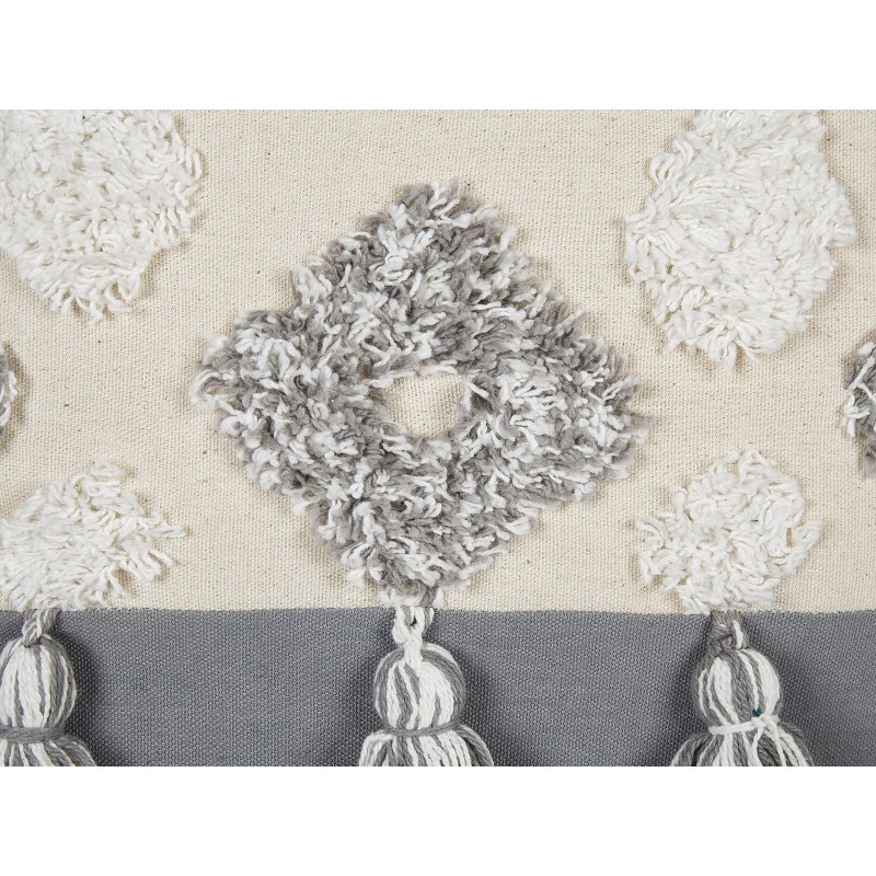 Zestaw 2 poduszek dekoracyjnych ALOCASIA Bawełna 45 x 45 cm Beżowy Wzór geometryczny