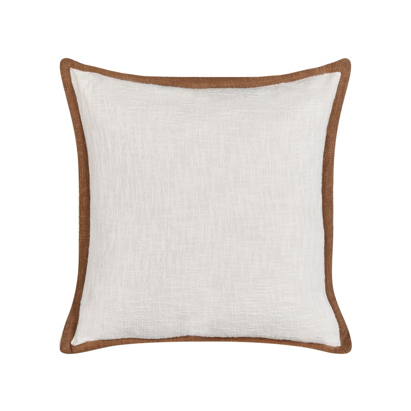 Zestaw 2 poduszek dekoracyjnych IANTHE Bawełna 45 x 45 cm Złamana biel Jednolity