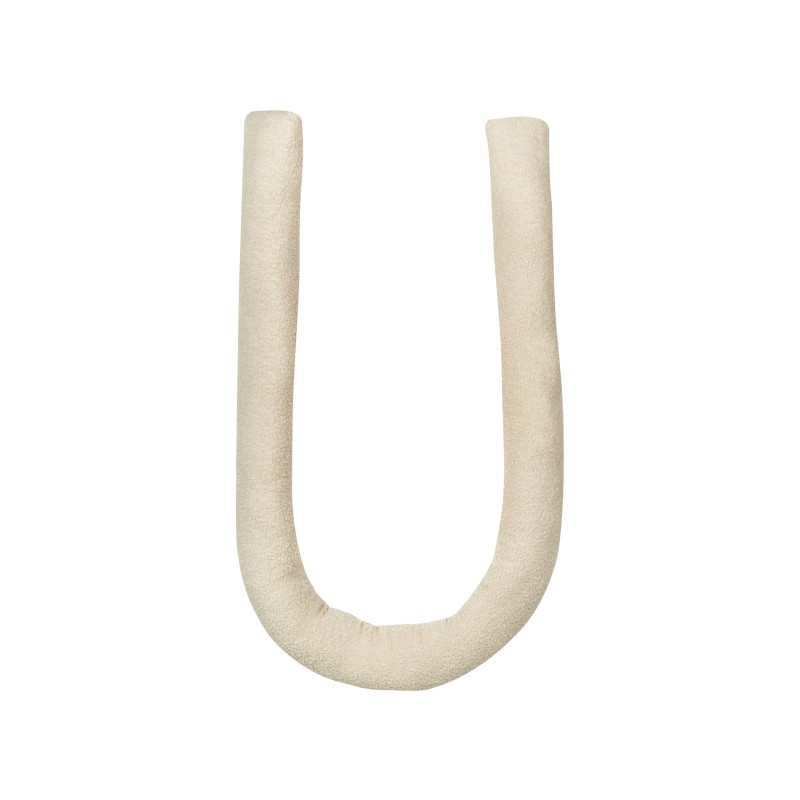 Zestaw 2 poduszek dekoracyjnych GLADIOLUS Boucle 172 x 14 cm Beżowy Jednolity