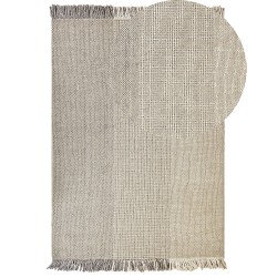 Dywan wełniany 160 x 230 cm szary TEKELER