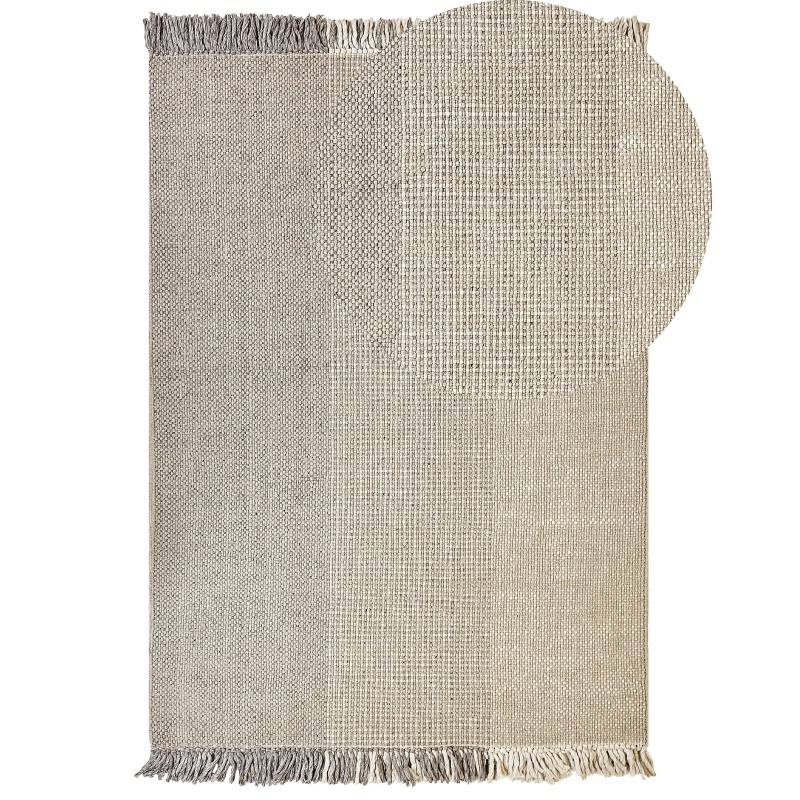 Dywan wełniany 160 x 230 cm szary TEKELER