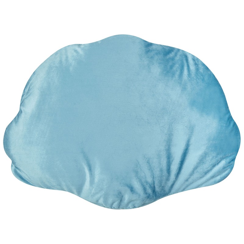 Zestaw 2 poduszek dekoracyjnych CONSOLIDA Welur 47 x 35 cm Błękitny Jednolity