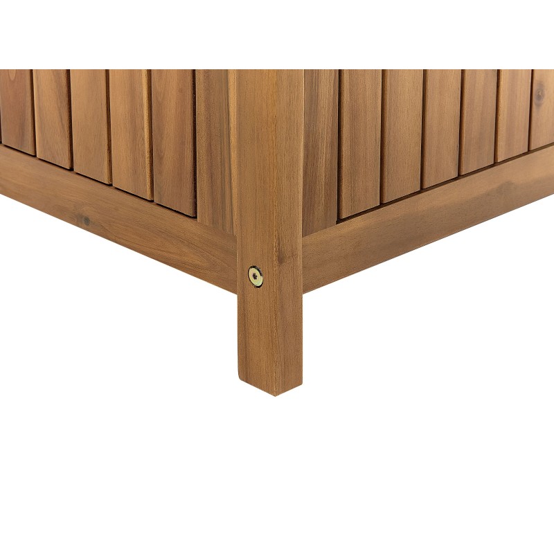 Ławka ogrodowa SOVANA 160 cm ze schowkiem Drewno akacjowe Brązowy