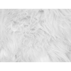 Zestaw 2 poduszek dekoracyjnych LUBHA Sztuczne futro 42 x 42 cm Biały Jednolity