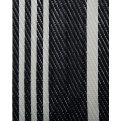 Dywan zewnętrzny 90 x 180 cm czarno-biały HALDIA