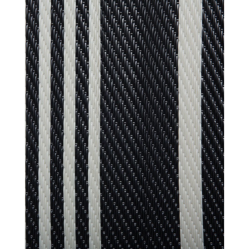 Dywan zewnętrzny 90 x 180 cm czarno-biały HALDIA